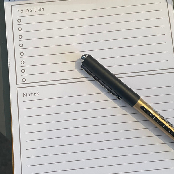 A5 Mint green Faux Leather Refillable desk notepad - with lined paper tear off insert