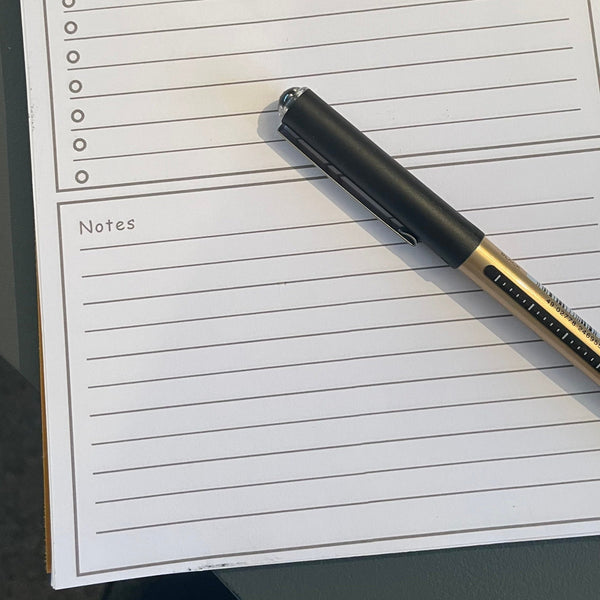 A5 Silver Grey Felt Refillable desk notepad - with lined paper tear off insert