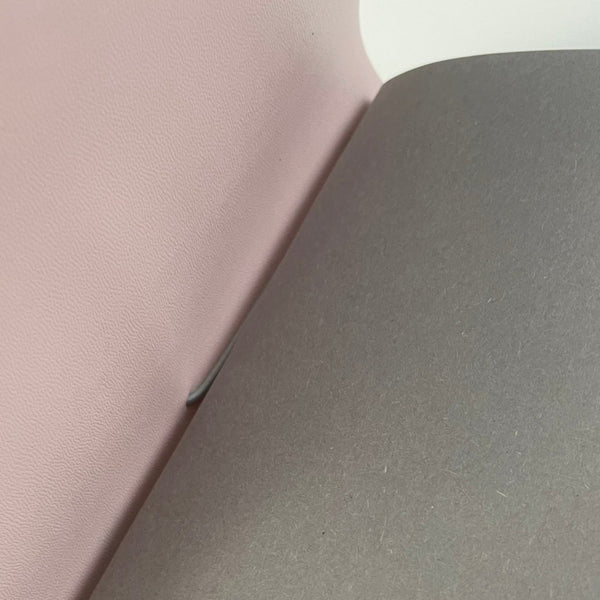A5 Soft Pink Faux Leather Wrap Refillable Journal Notebook - with 2 plain paper notebooks