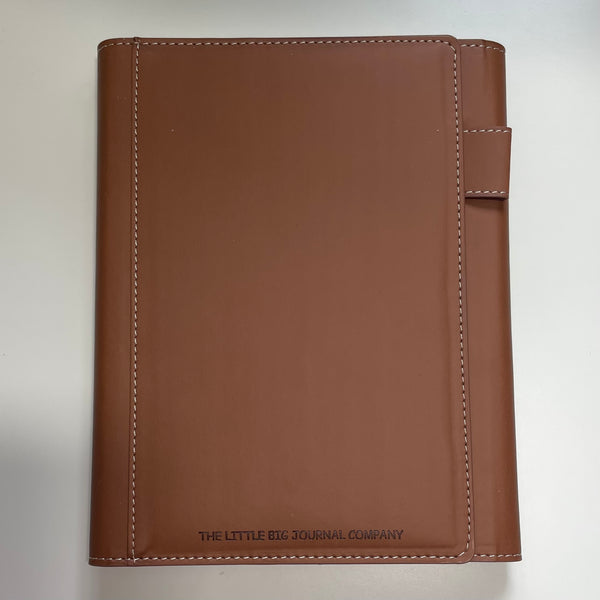Magnetic Clasp A5 Refillable Faux Leather Journal Notebook Otter Brown - Autumn Collection