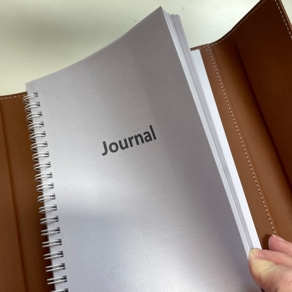 Magnetic Clasp A5 Refillable Faux Leather Journal Notebook Otter Brown - Autumn Collection