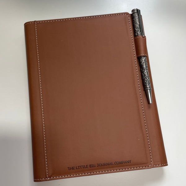 Magnetic Clasp A5 Refillable Faux Leather Journal Notebook Otter Brown - Autumn Collection