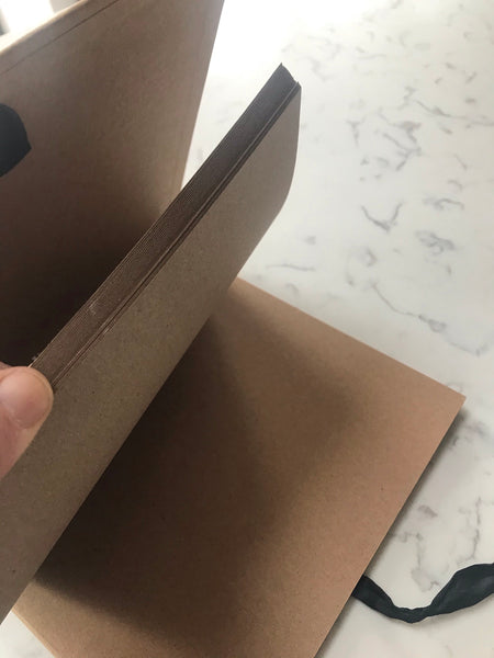 Brown Cover Personalised Big Day Planner with thick paper pages. Creative notebook for all occasions