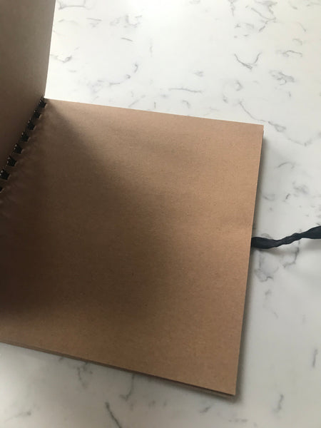 Brown Cover Personalised Big Day Planner with thick paper pages. Creative notebook for all occasions