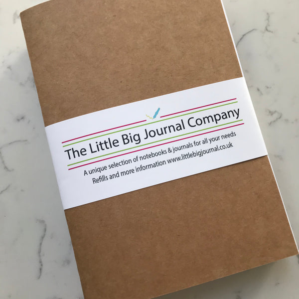 Pack of 5 A5 plain refill for the refillable Journal