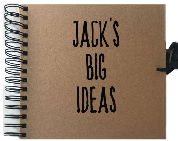 Brown Cover Personalised Big Day Planner with thick paper pages. Creative notebook for all occasions