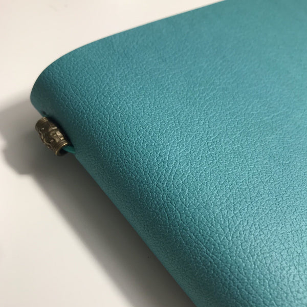 Blank Refillable Journal -Teal Blue with plain pages inserts - The Little Big Journal Company