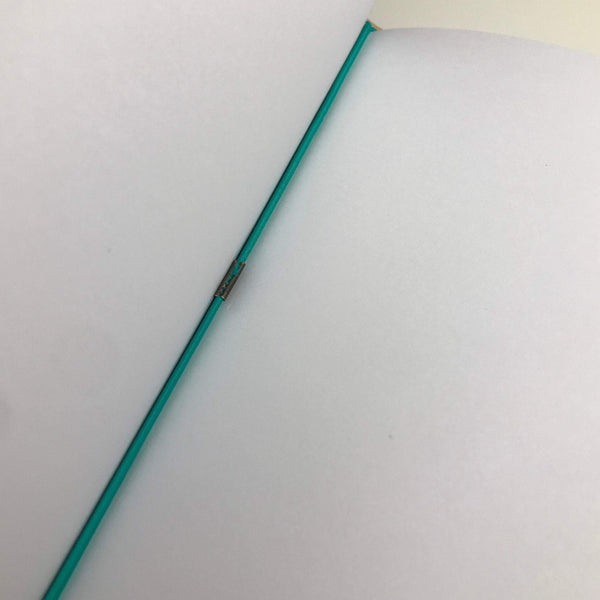 Blank Refillable Journal -Teal Blue with plain pages inserts - The Little Big Journal Company