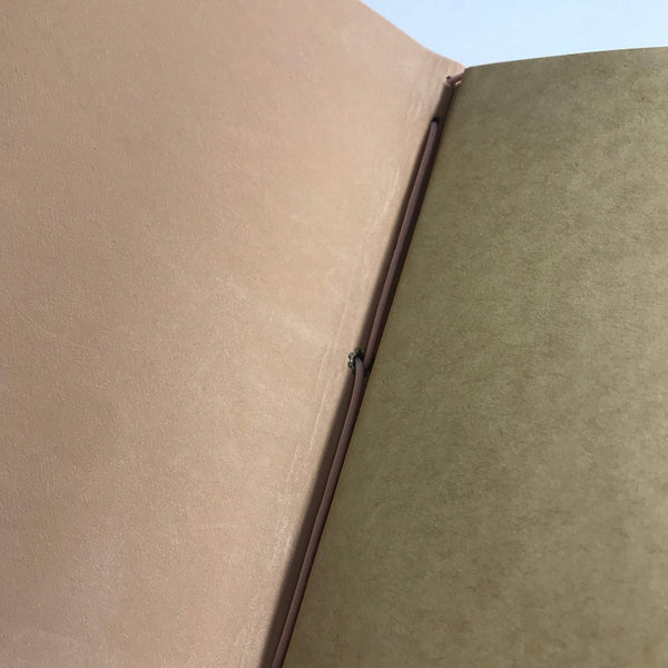 Refillable Journal - Rose with plain pages inserts - The Little Big Journal Company