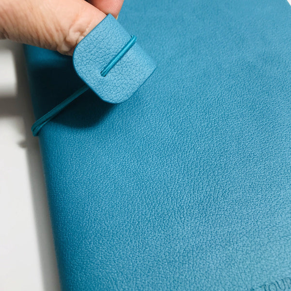 Blank Refillable Journal -Teal Blue with plain pages inserts - The Little Big Journal Company