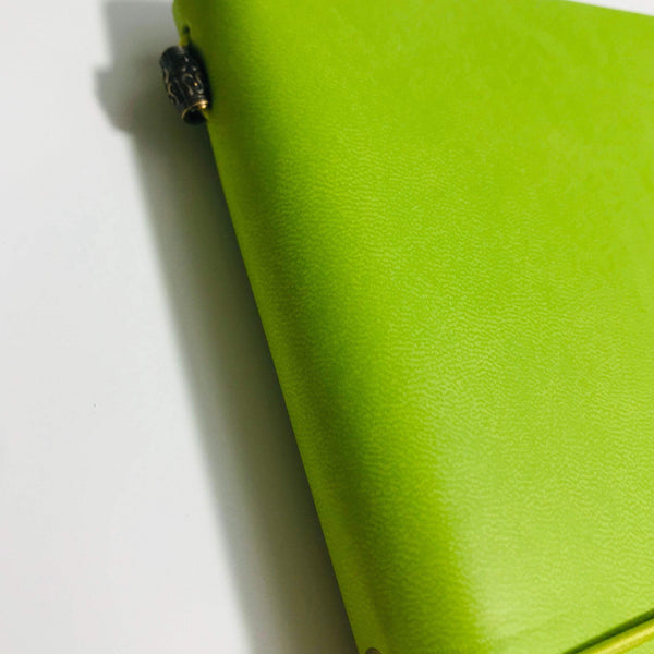 Blank Refillable Journal -Green with plain pages inserts. - The Little Big Journal Company