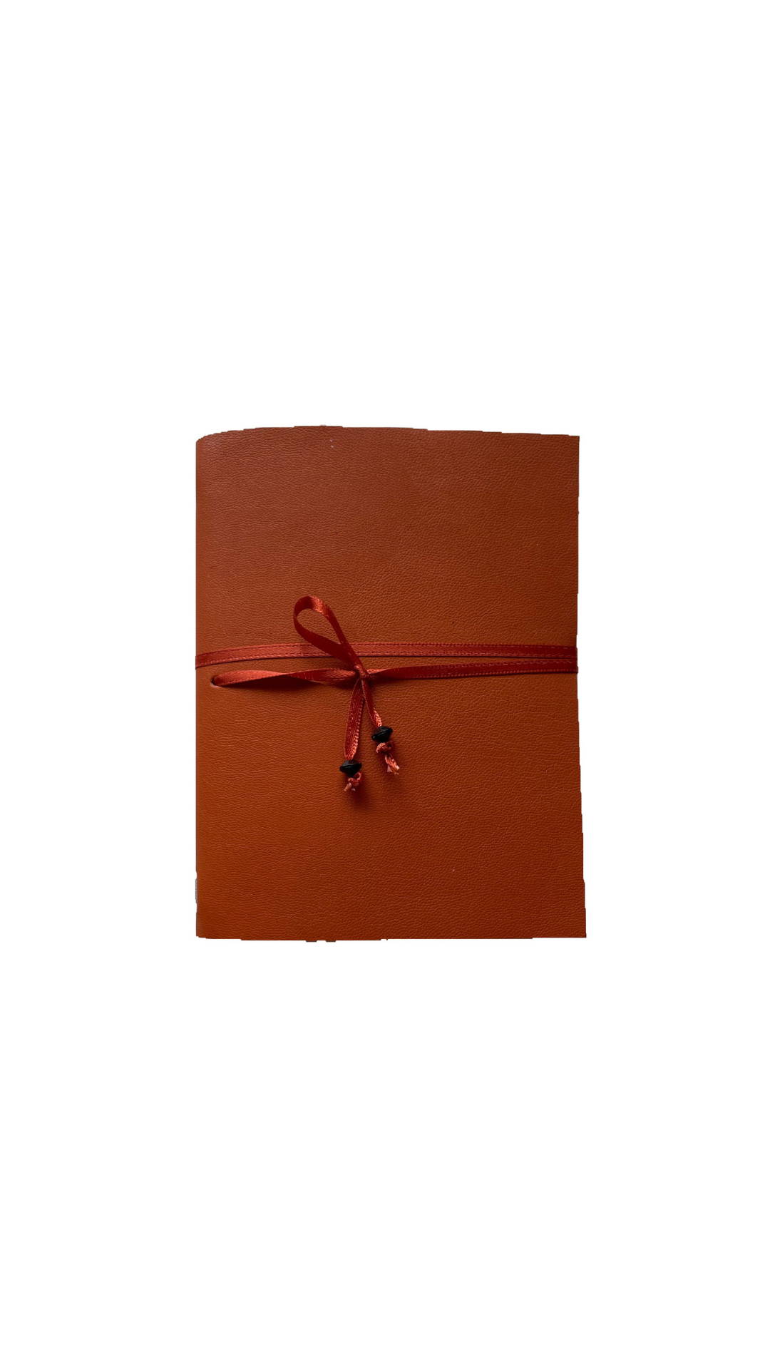 Tan Faux Leather A6 Refillable Journal Notebook - Tan with quality vellum plain pages inserts.