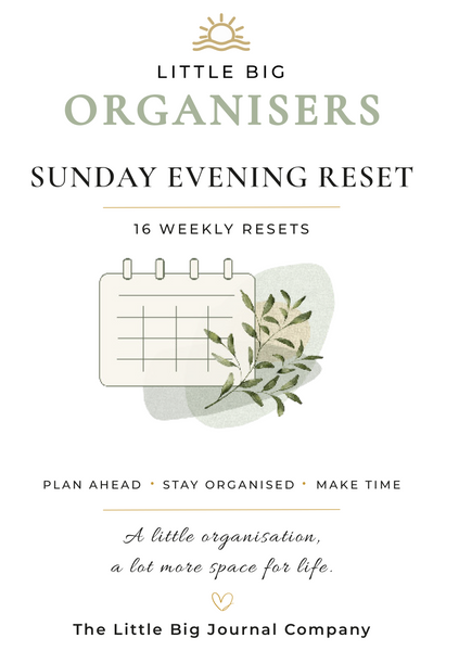Sunday Evening Reset A5 Organiser Insert for the Little Big Journal