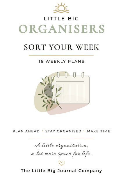 Sort Your Week: 16 Weekly Plans A5 Organiser Insert for the Little Big Journal
