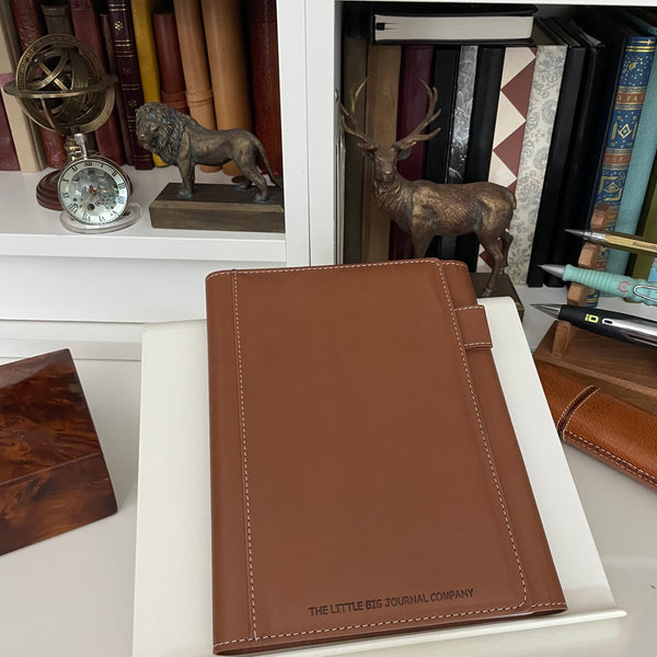 Magnetic Clasp A5 Refillable Faux Leather Journal Notebook Otter Brown - Autumn Collection