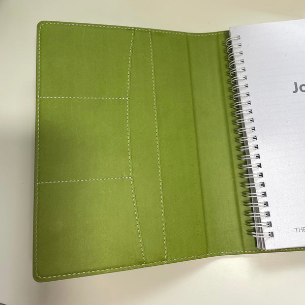 Magnetic Clasp A5 Refillable Faux Leather Journal Notebook Moss Green - Autumn Collection