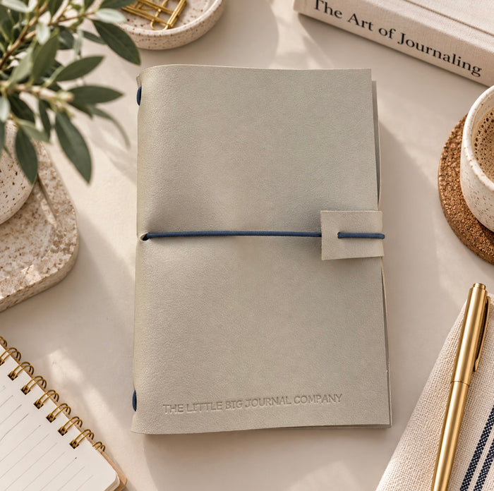 Soft Faux Leather Journal - Sand