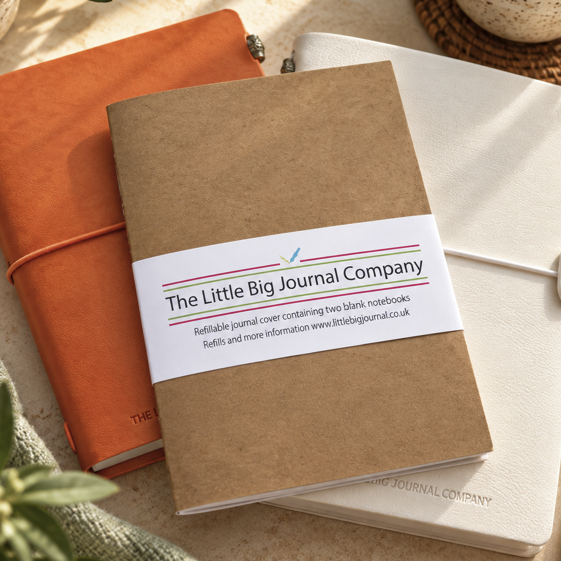 Blank refill for the A5 elastic strap system refillable Journal