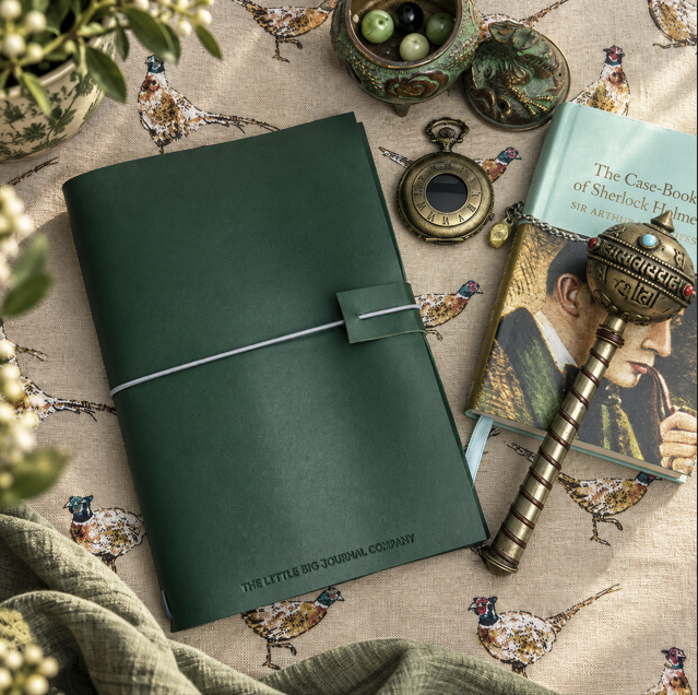 Soft Faux Leather Journal -  Dark Green
