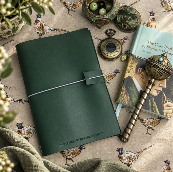 Soft Faux Leather Journal -  Dark Green