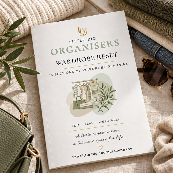 Wardrobe Reset: 15 Sections of Wardrobe Planning A5 Organiser Insert for the Little Big Journal