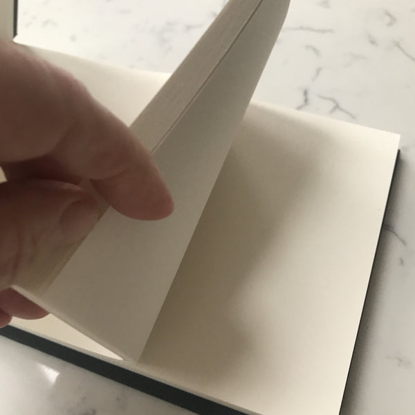 Personalised A5 artist sketchbook notebook hardback - Silver Lettering