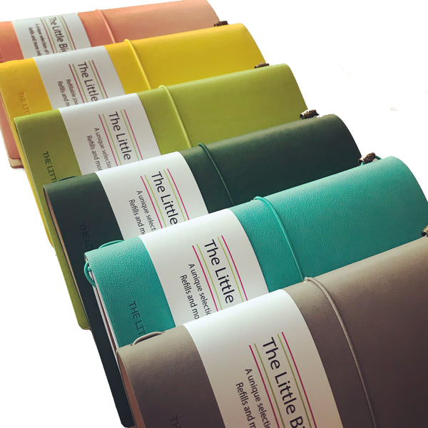 Faux Leather Wrap A5 Refillable Journal Notebook - Your choice of colour