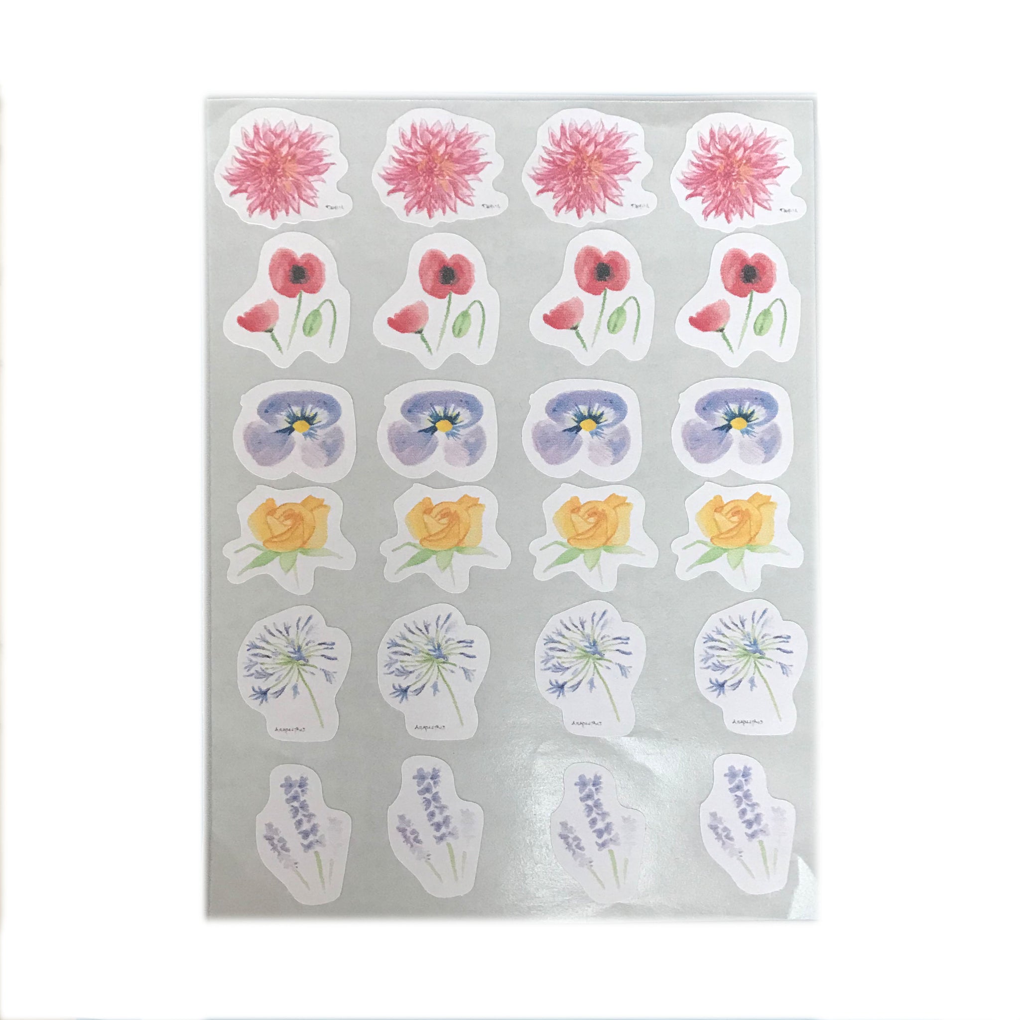 Garden journal sticker pack - Flowers