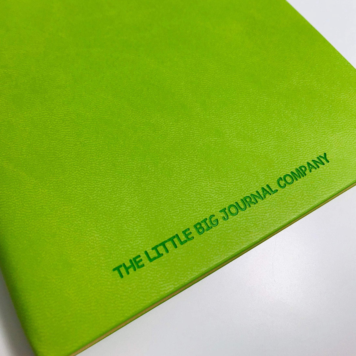 A5 Bright Green Faux Leather Wrap Refillable Journal Notebook – The ...