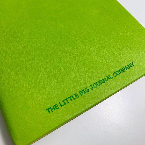 Blank Refillable Journal -Green with plain pages inserts. - The Little Big Journal Company