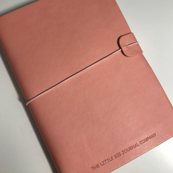 Refillable Journal - Rose with plain pages inserts - The Little Big Journal Company