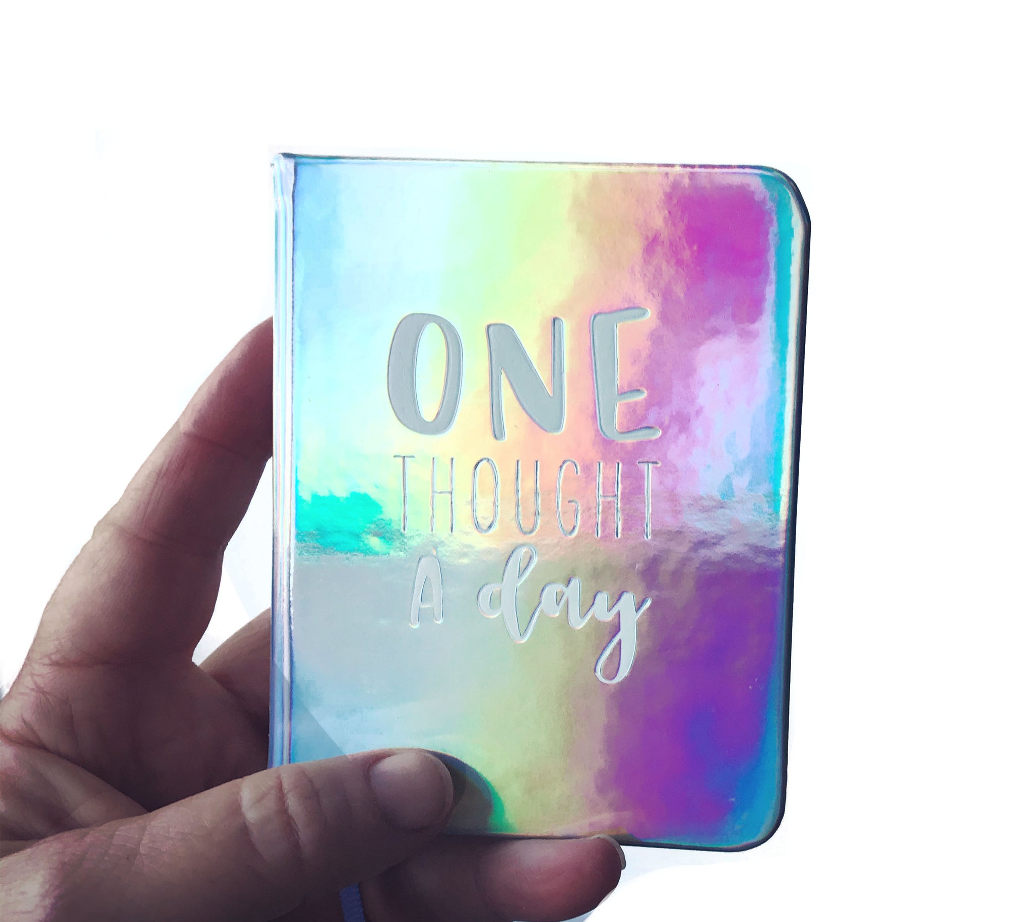 One thought a day mini journal with printed months and space for date